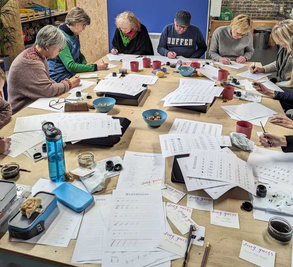modern calligraphy workshop worcester