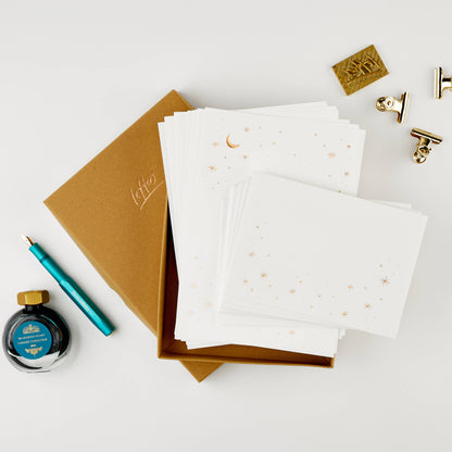 Hunter Paper Co. Gold Foil Constellations Letter Writing Set