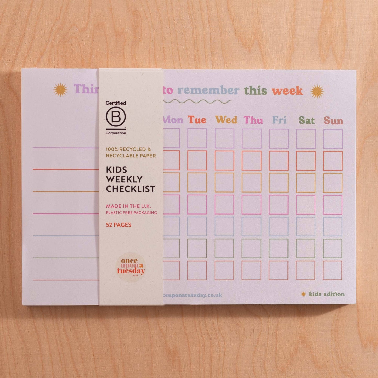 Good Tuesday A5 Kids Weekly Planner Pad