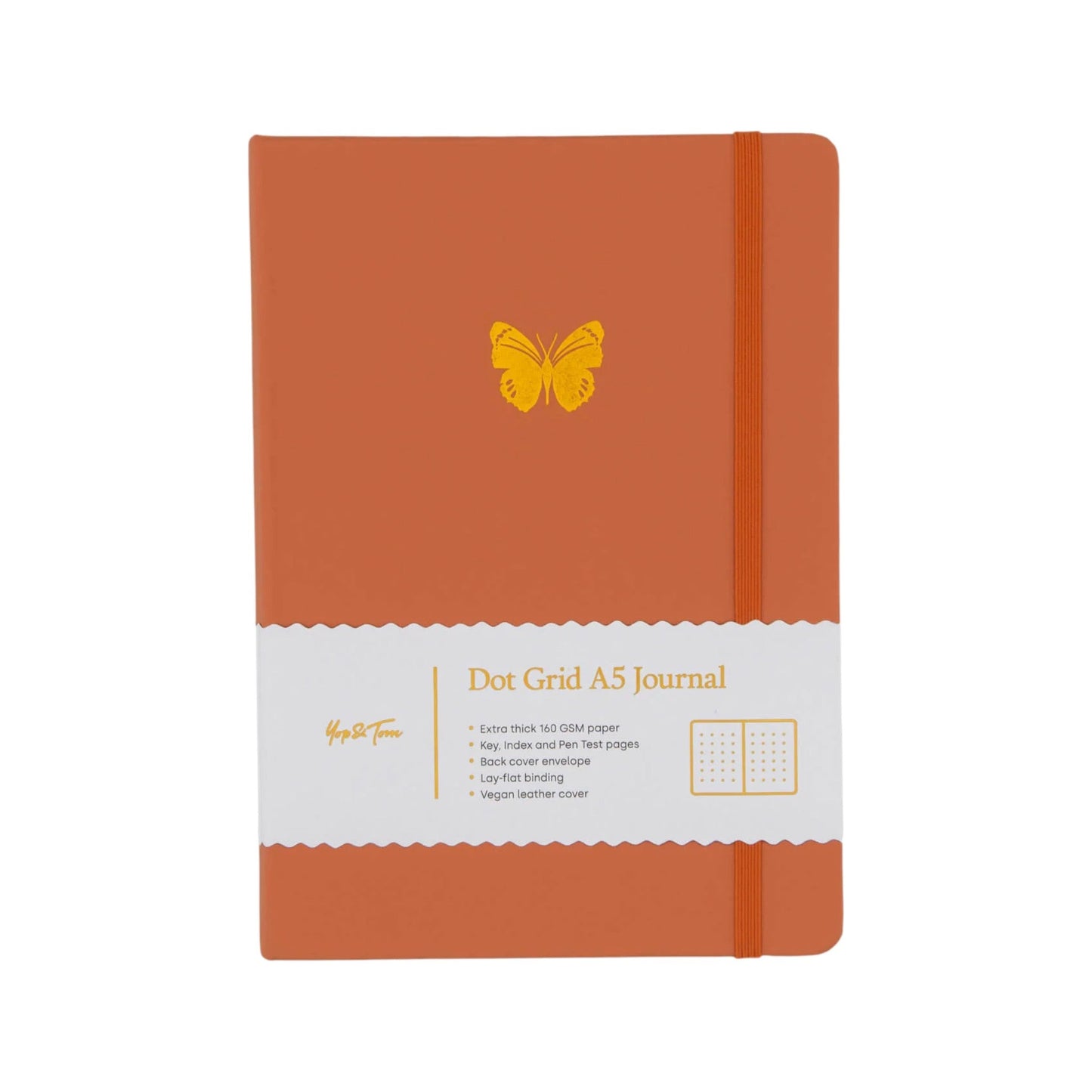 Yop & Tom Butterfly Dot Grid A5 Journal