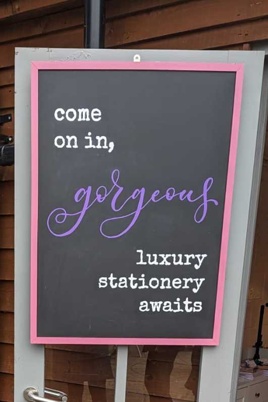 chalkboard signage calligraphy business
