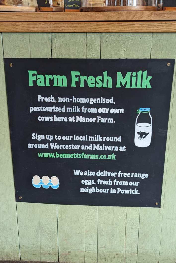 bennetts willow barn chalkboard signage worcester malvern business