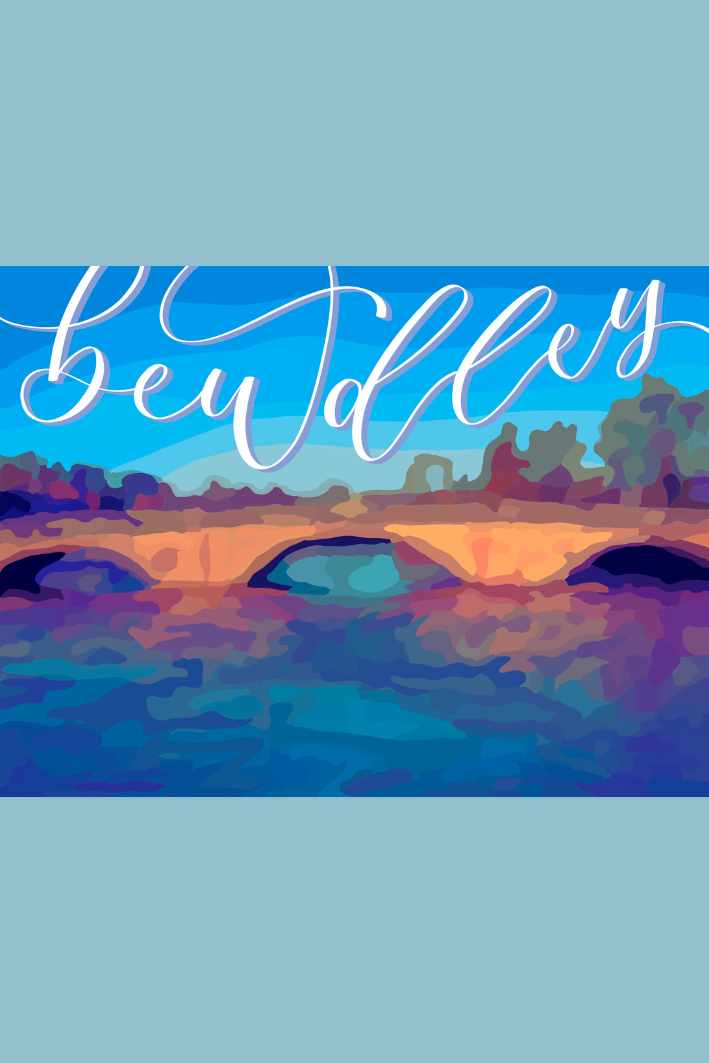 bewdley digital art calligraphy print