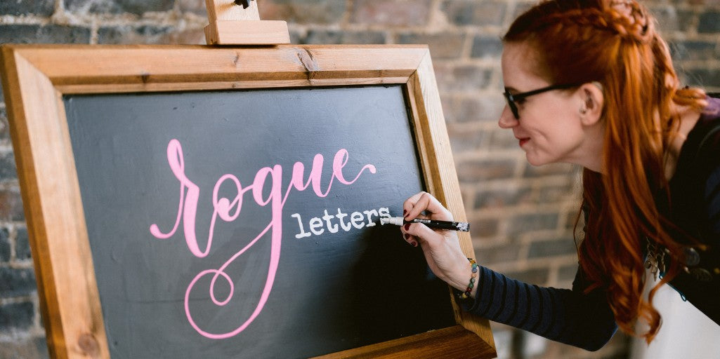 dani Brushfield-Smith Rogue Letters chalkboard calligraphy signage