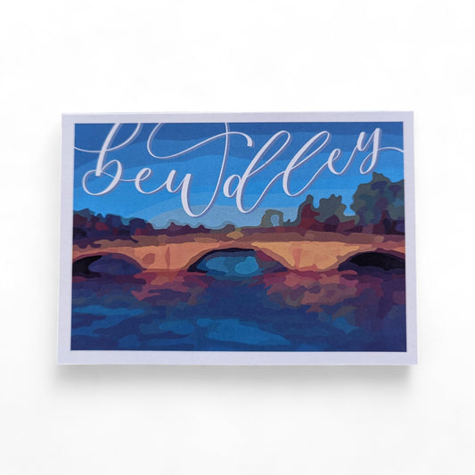 Bewdley Bridge Postcard