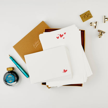 Hunter Paper Co. Hearts Letter Writing Set