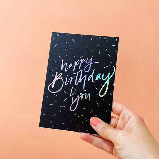 Pretty Post Happy Birthday to You Card