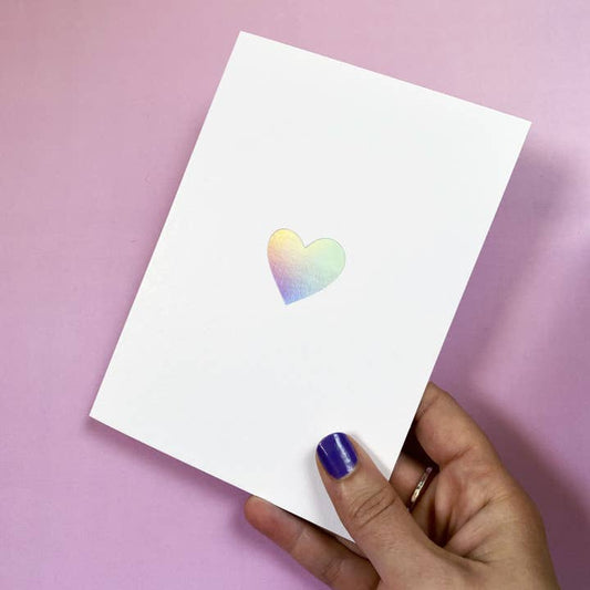 Pretty Post Heart Card